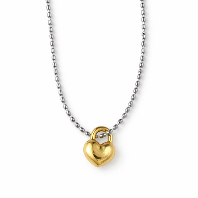Locked Love Dual tone Necklace