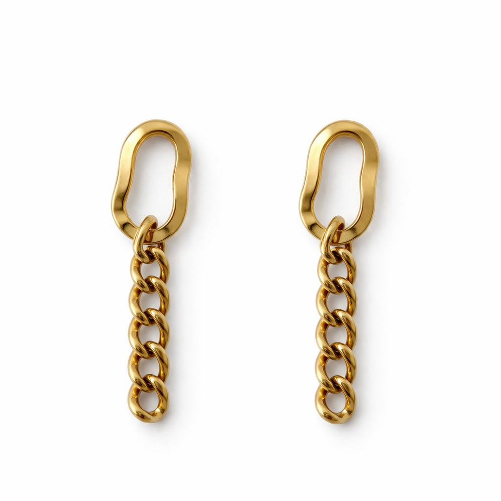Edge Link Earrings