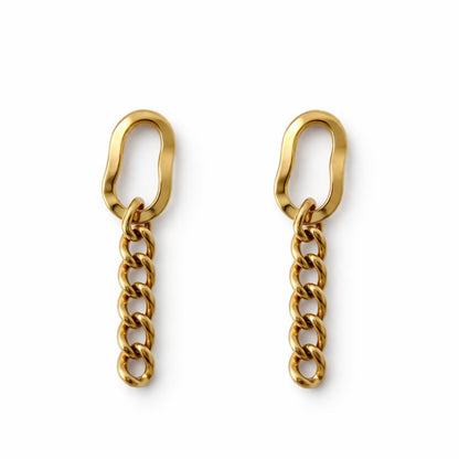 Edge Link Earrings