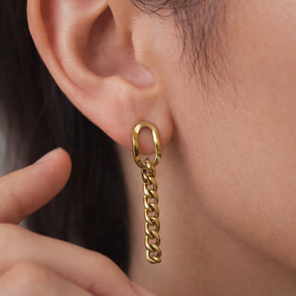 Edge Link Earrings