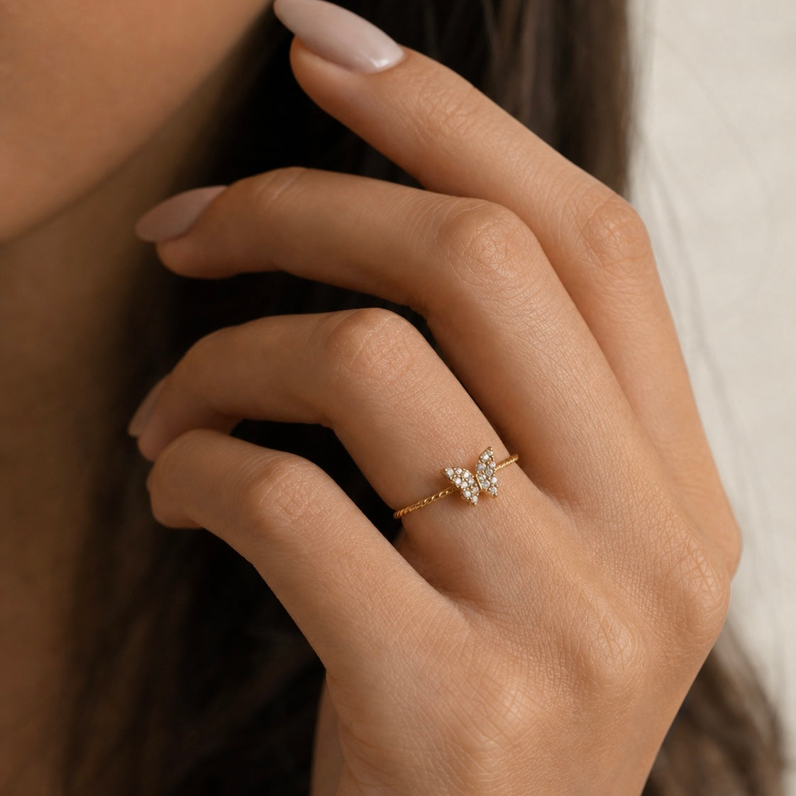 Diamond Wings Ring