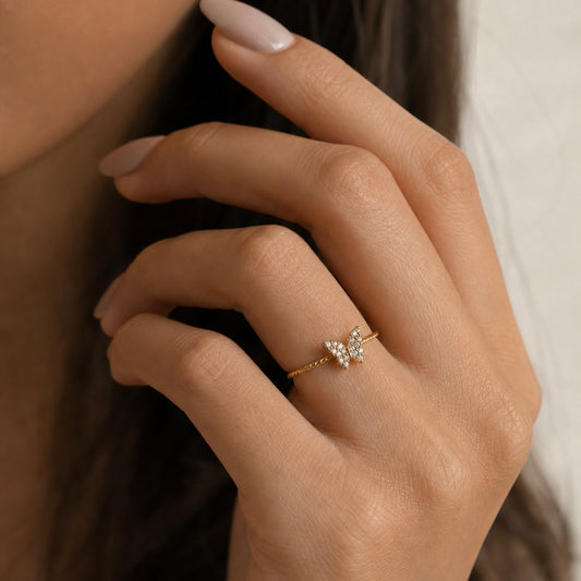 Diamond Wings Ring