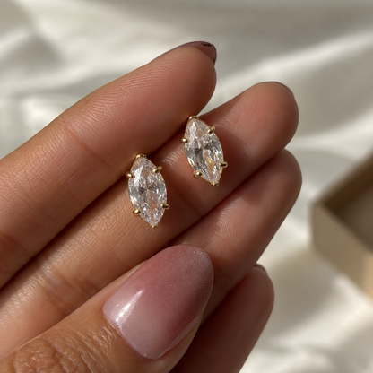 Marquise Diamond Studs