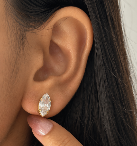 Marquise Diamond Studs