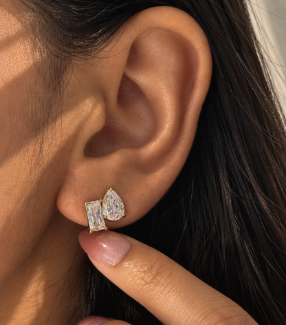Kylie Dual Diamond Studs