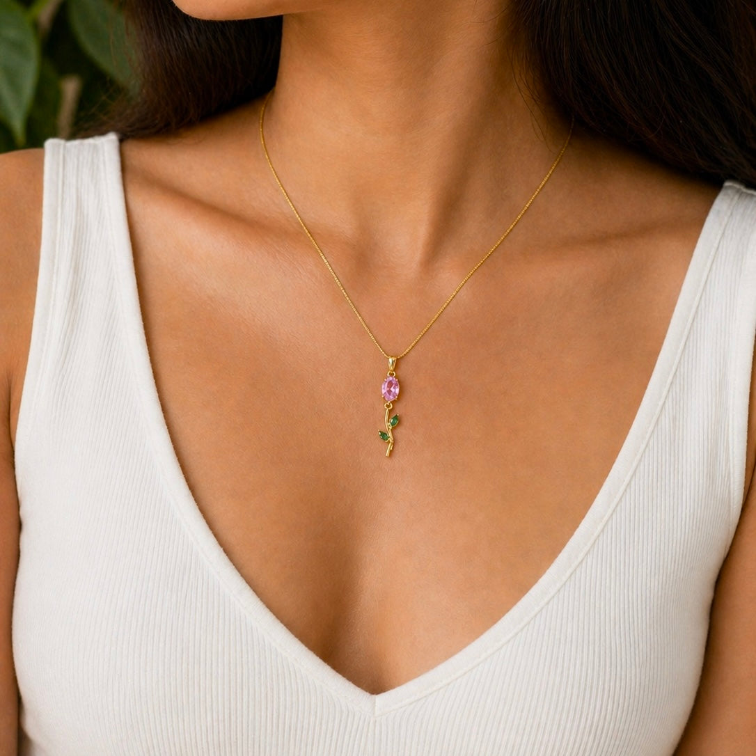 Golden Tulip Necklace