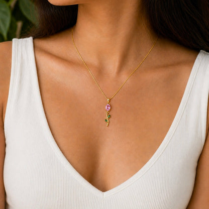 Golden Tulip Necklace
