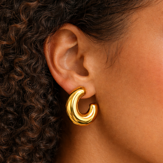 Selena Gold Hoops