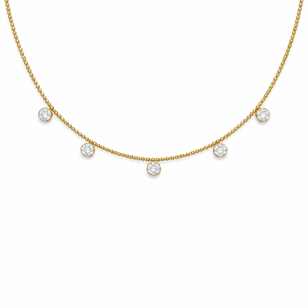 Sleek Diamond Necklace