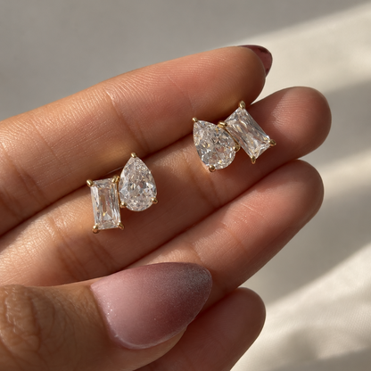 Kylie Dual Diamond Studs