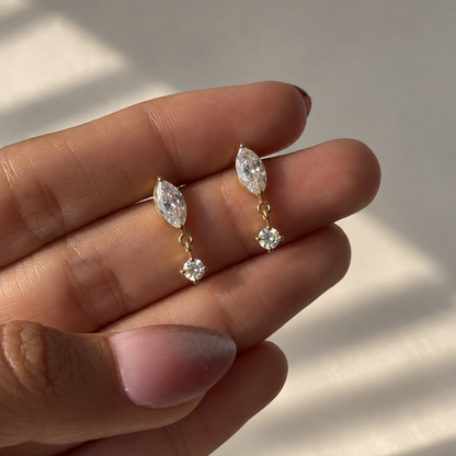 Delilah Dainty Diamond Earrings