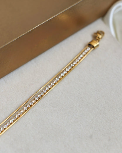 Juliet Zirconia Triple Layered Bracelet
