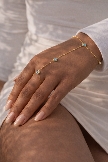 Daphne Zirconia Hand Chain