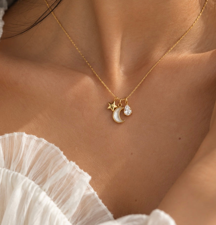 Dainty Celestial Charms Necklace