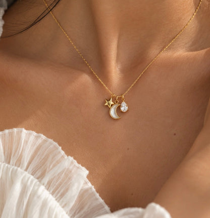 Dainty Celestial Charms Necklace