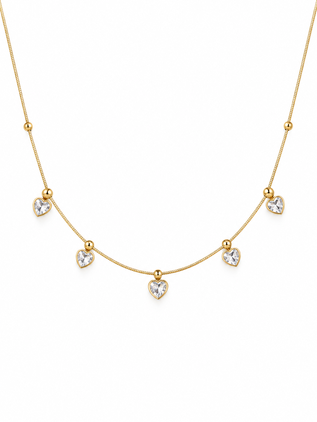 Amelia Hearts Necklace