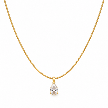 Helix Diamond Drop Necklace