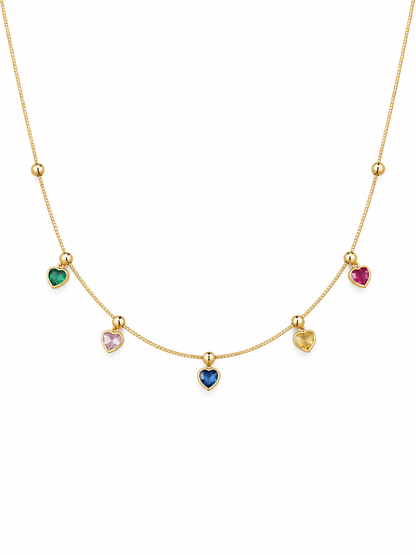 Hannah Stone Hearts Necklace