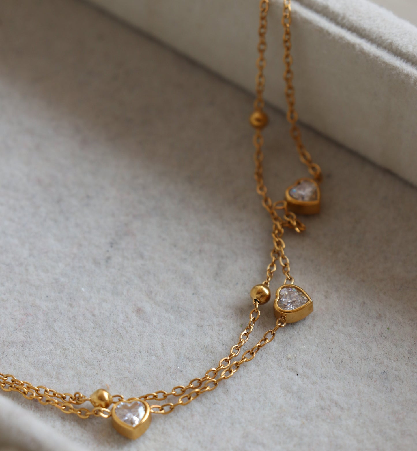 Fionna Zirconia Heart Bracelet