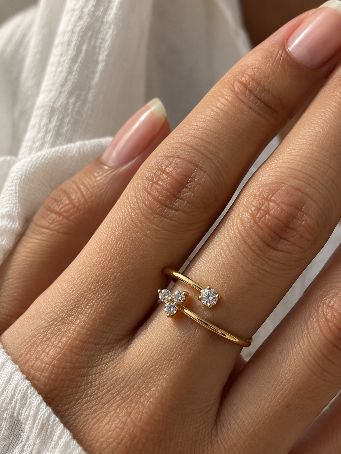 Vesper Zirconia  Ring (Adjustable)