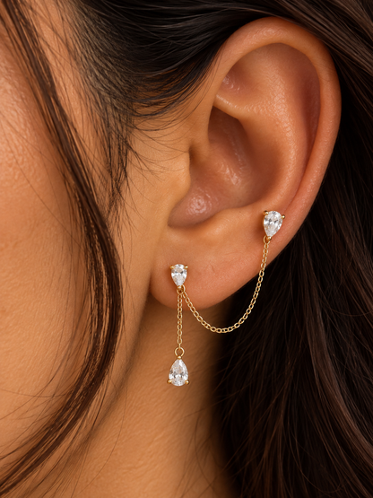 Dripping in Diamonds Dual Piercing
