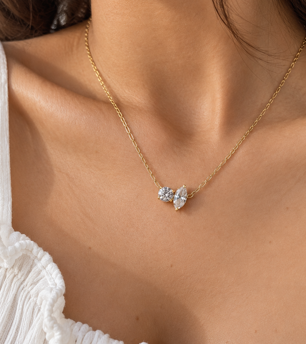 Vienna Dual Diamond Necklace
