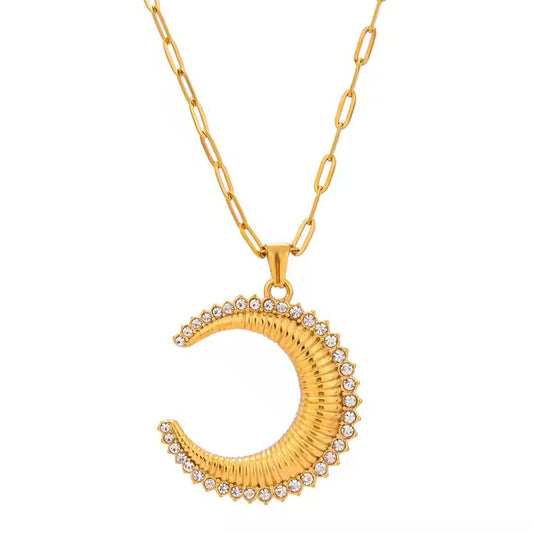 Zirconia Lunar Necklace