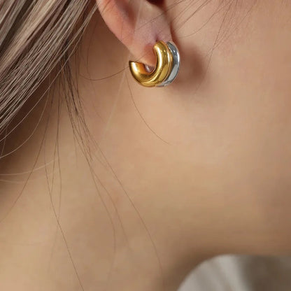 Mini Dual Metal Hoops