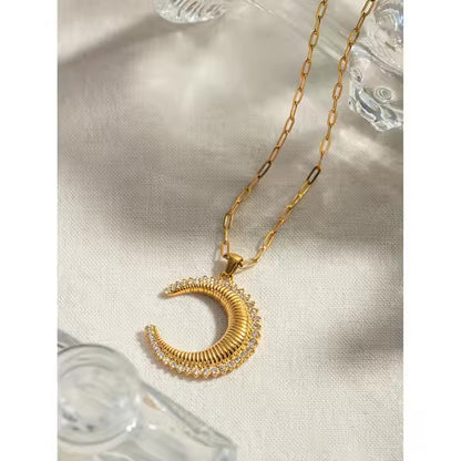 Zirconia Lunar Necklace