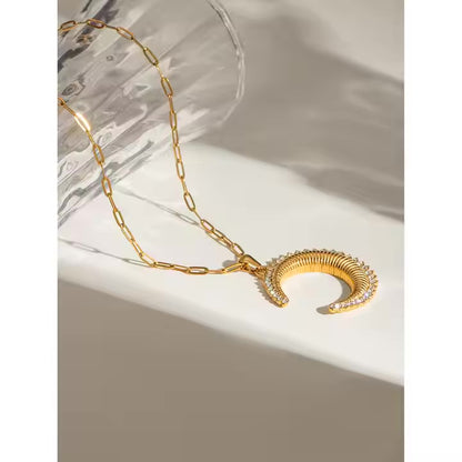 Zirconia Lunar Necklace