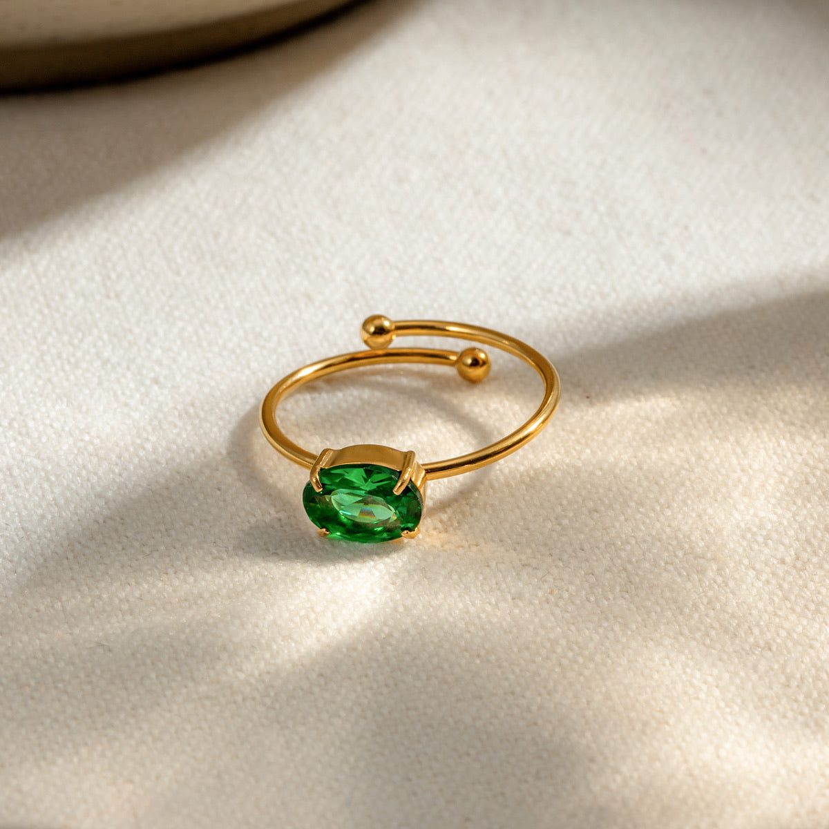 Dainty Tinted Diamond Ring (Adjustable)