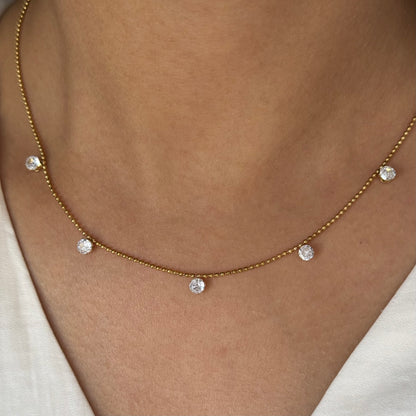 Sleek Diamond Necklace