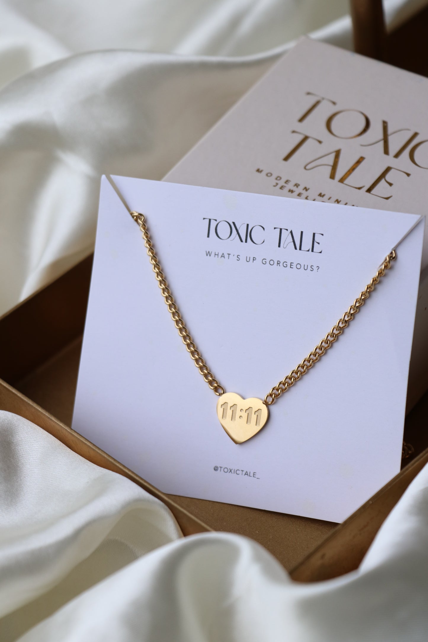 Eleven Eleven Heart Necklace