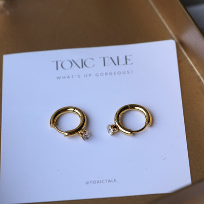 Josephine Mini Diamond Hoops