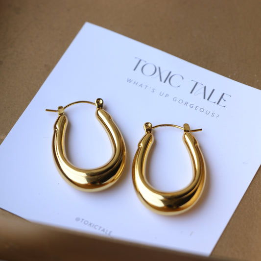 Clementine Gold Hoops
