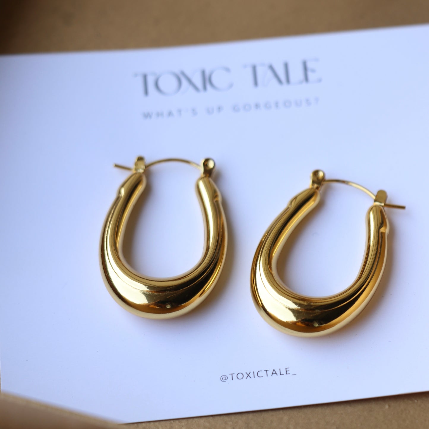 Clementine Gold Hoops