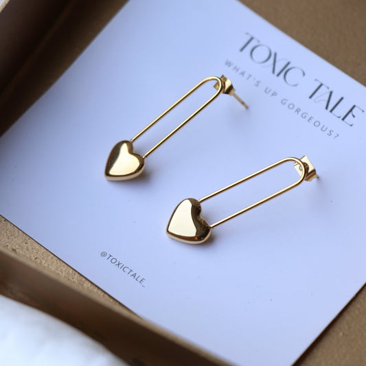 Heart Clip Studs