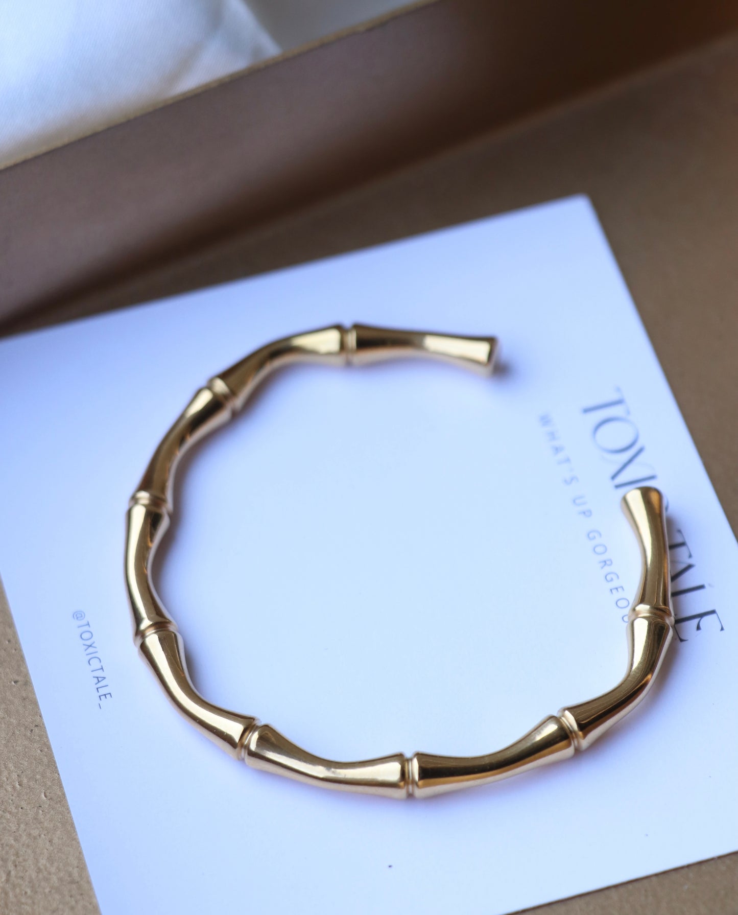 Bethany Bamboo Bracelet ( Adjustable)