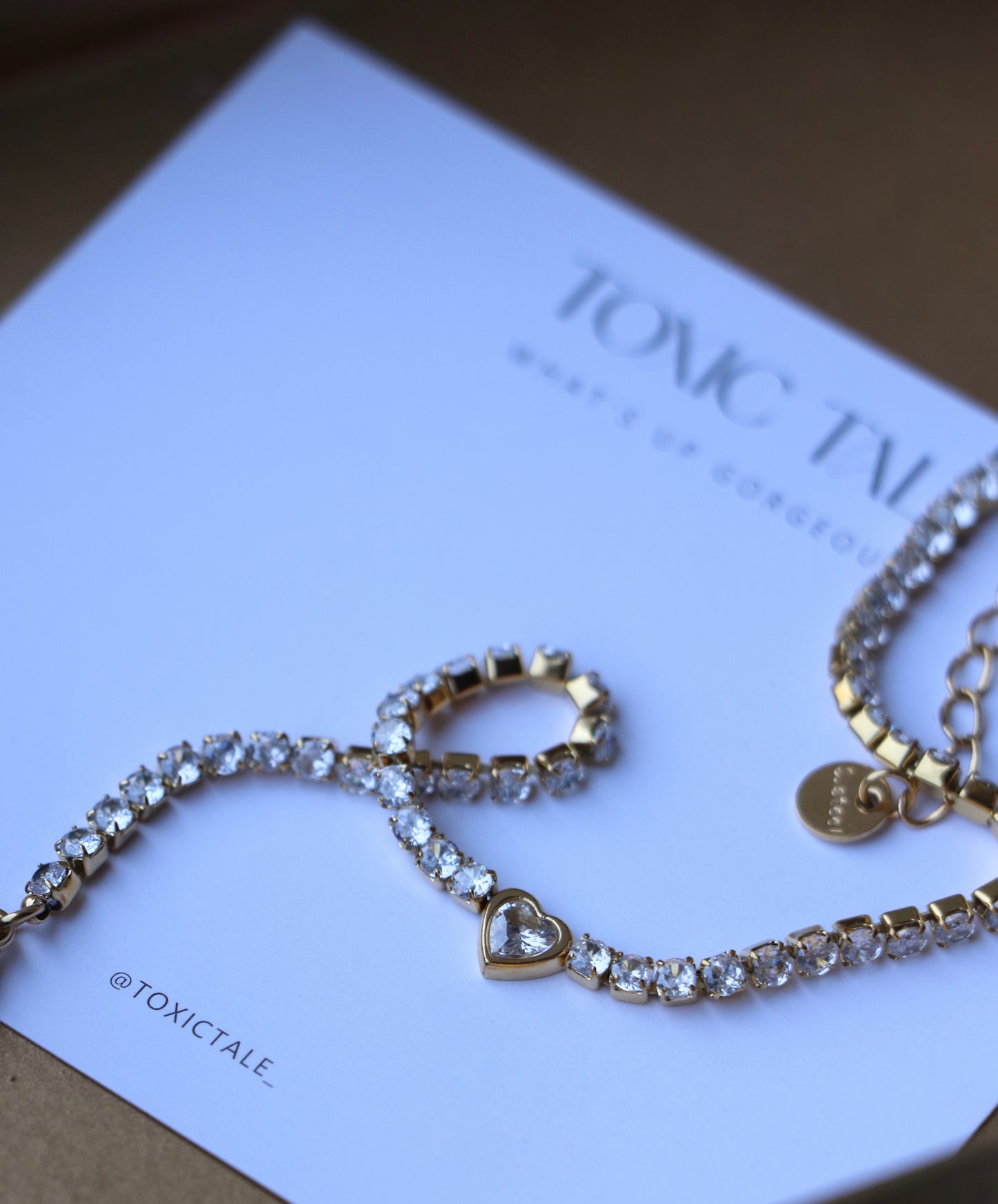 Jacqueline Dainty Zirconia Heart Bracelet