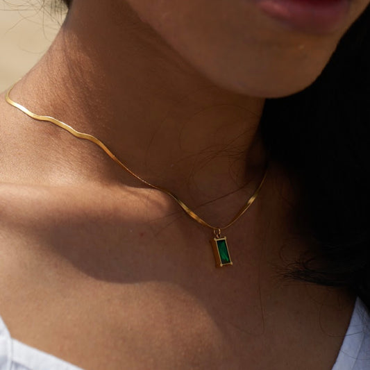 Green Rhinestone Chain