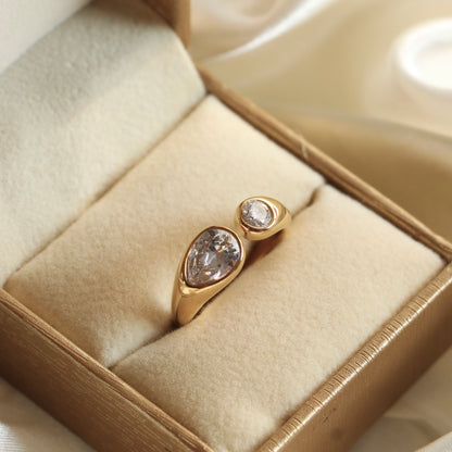 Rumi Zirconia Ring (Adjustable)