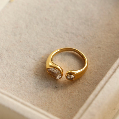Rumi Zirconia Ring (Adjustable)