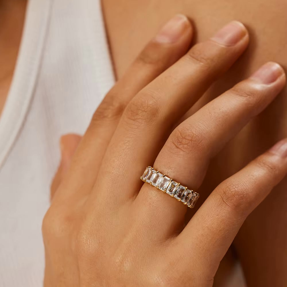 Cinderella Zirconia Band Ring