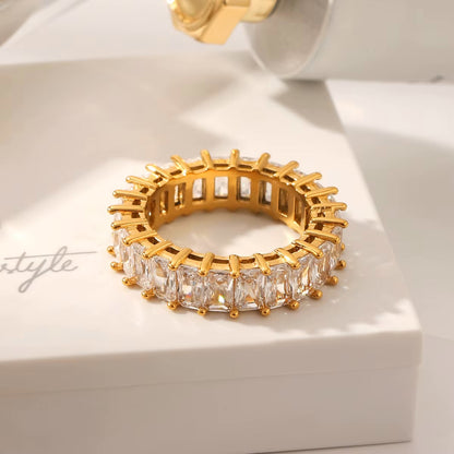 Cinderella Zirconia Band Ring