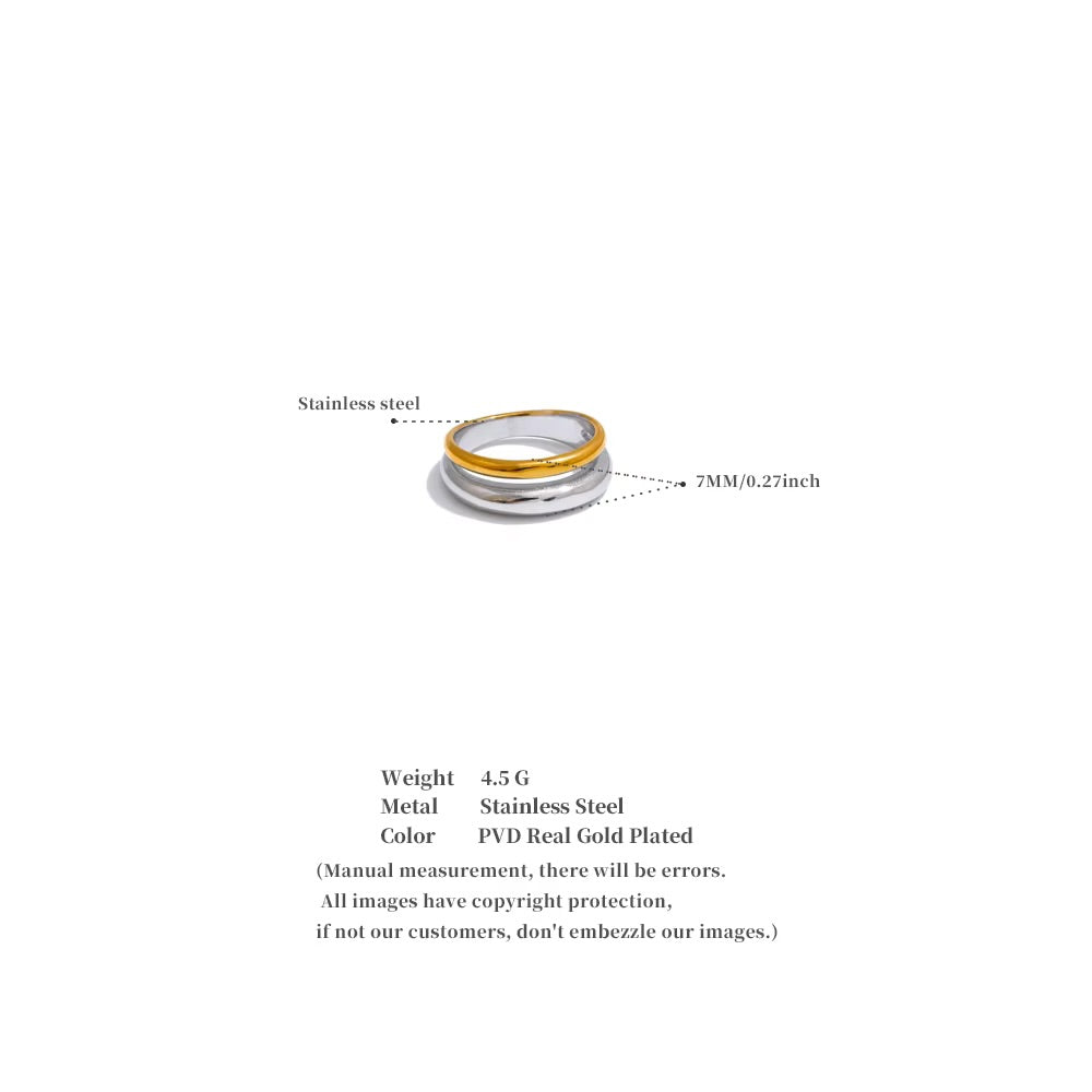 Jeremiah Dual toned Ring