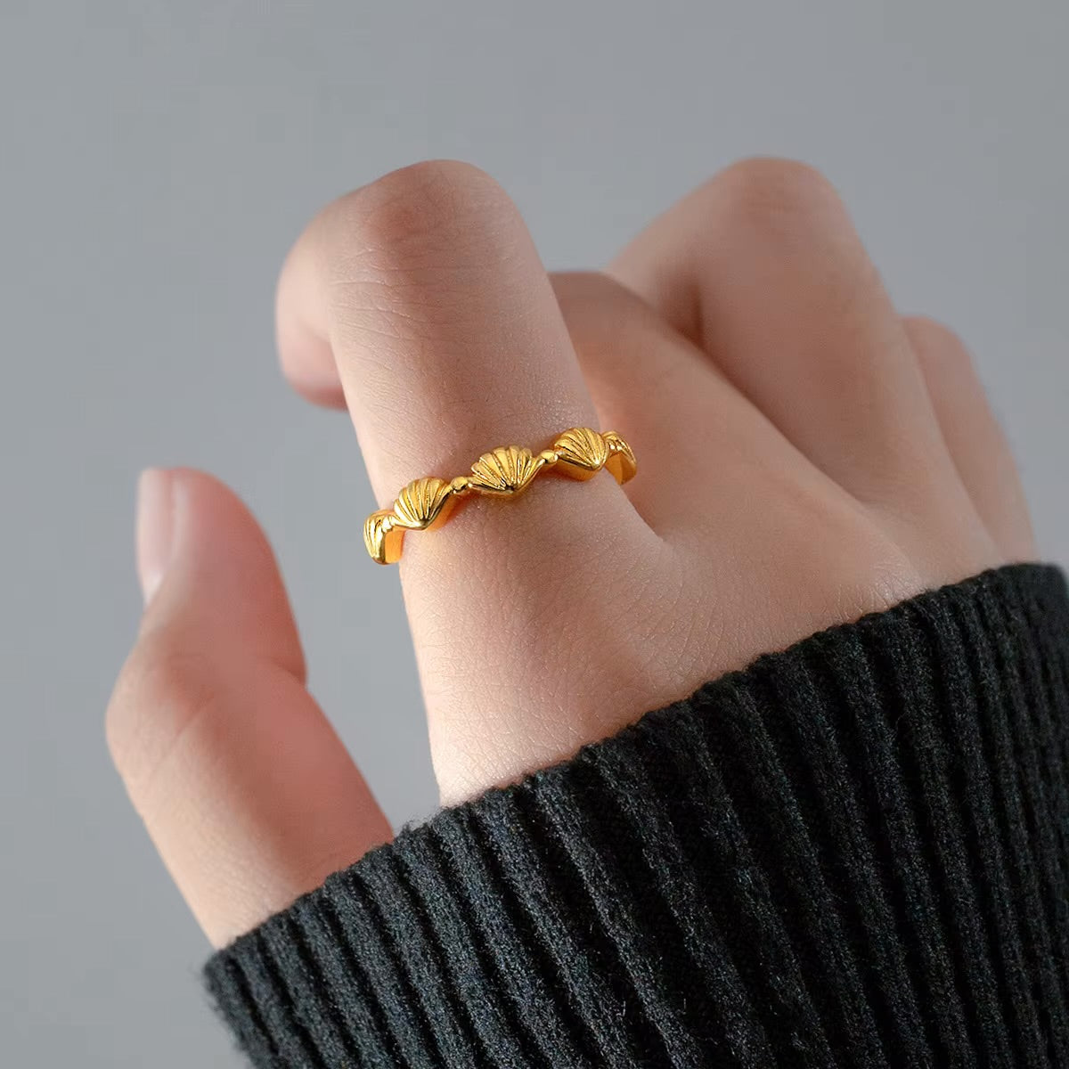 Dainty Ocean Wrapped Ring