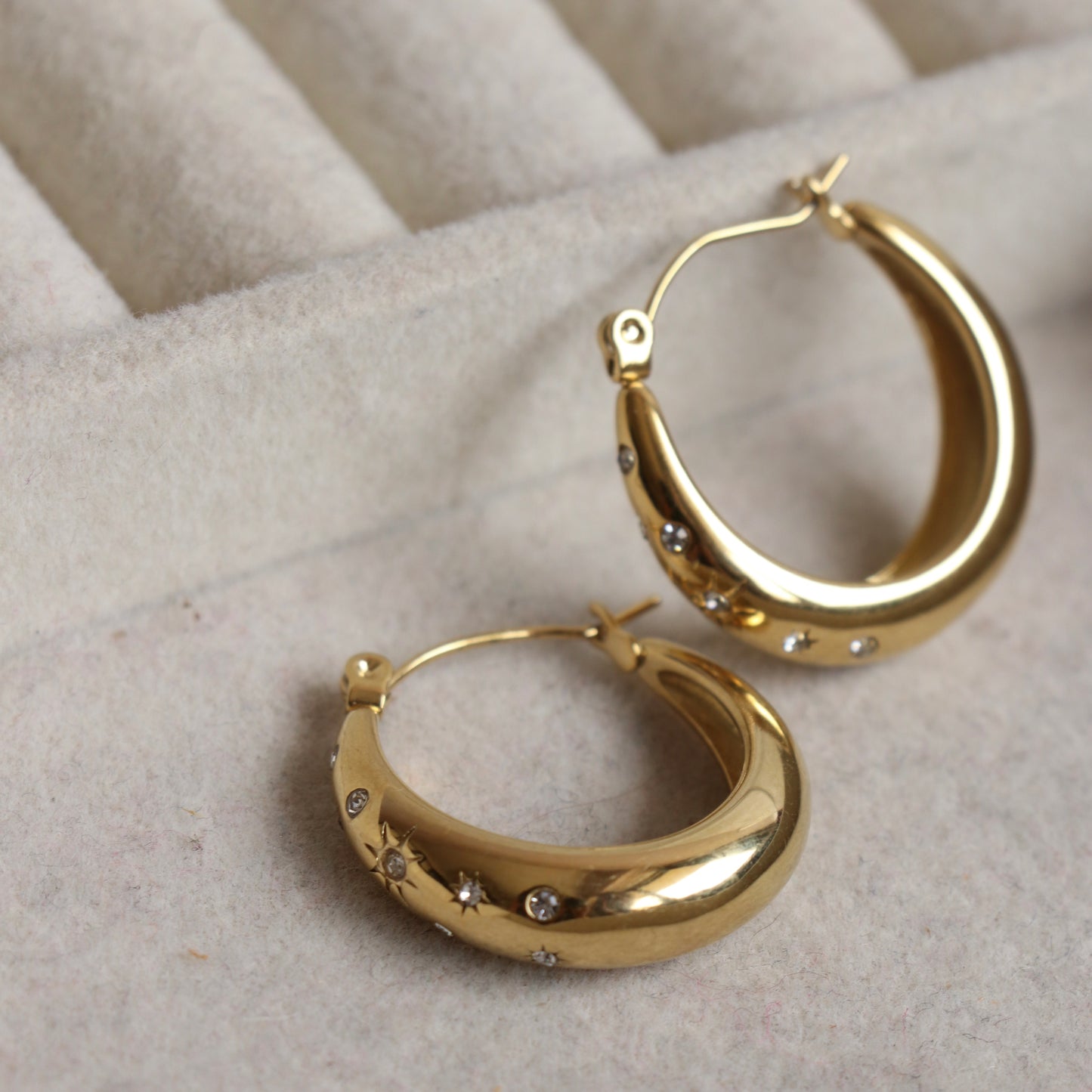 Mini Luna Zirconia Hoops