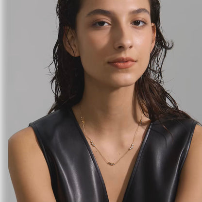 Luna Line Zirconia Necklace