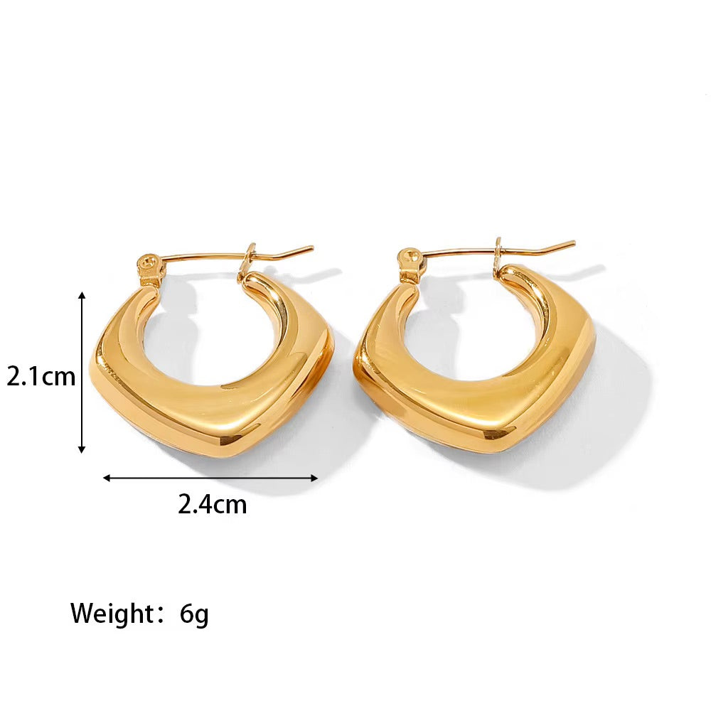 Gold Kite Hoops