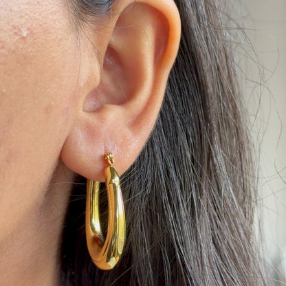 Clementine Gold Hoops